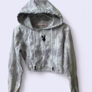 Playboy Missguided T-Dye Cropped Hoodie